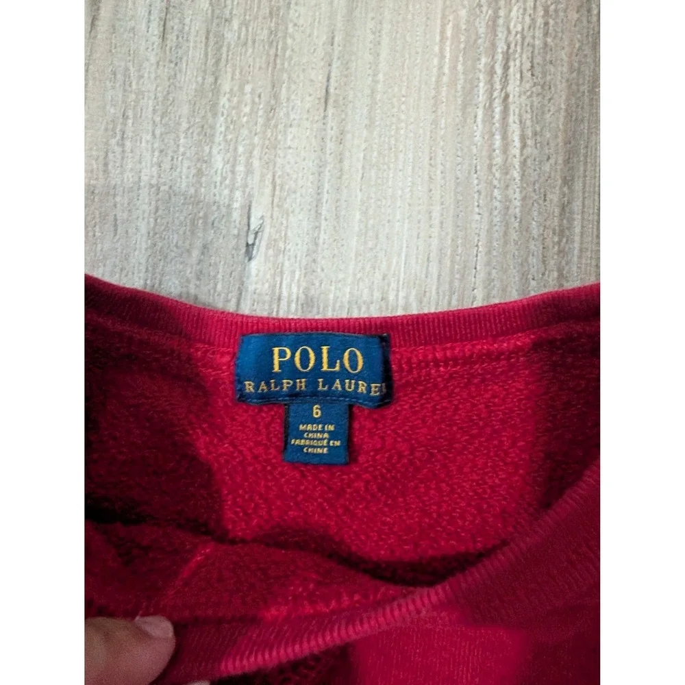 Boys, Two, Size 6, Polo Ralph Lauren Bear Holiday Long Sleeve Shirt/Sweatshirt